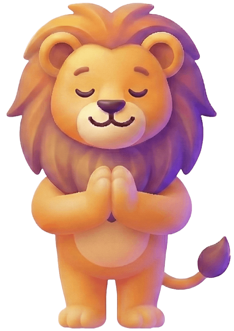 Leo meditating - calm and focused learning