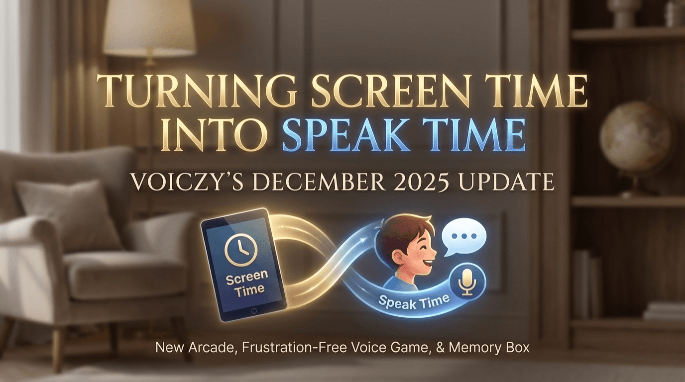 スクリーンタイムをスピークタイムに変える:Voiczyが子ども向けの最高の言語アプリである理由(2025年12月のアップデート)
